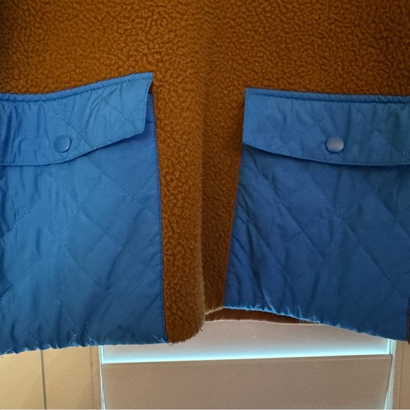 Madewell (Re)sourced Fleece Sky Blue Quilted-Pocket Jacket Retails $128 Size XS - Picture 2 of 4